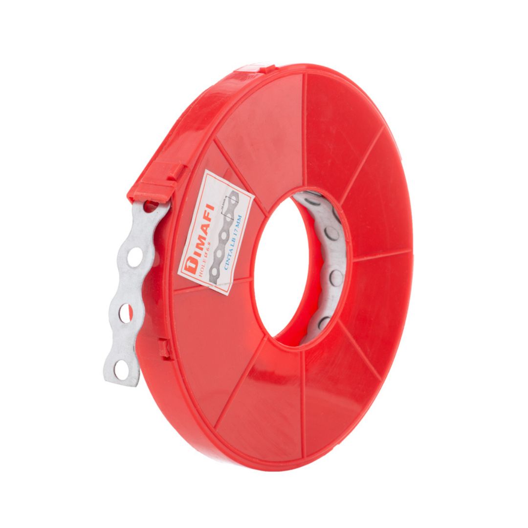 CINTA PERFORADA GALVANIZADA LB 17 X 0.8 MM X 10M
