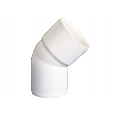 CODO CANALETA BLANCA 45º