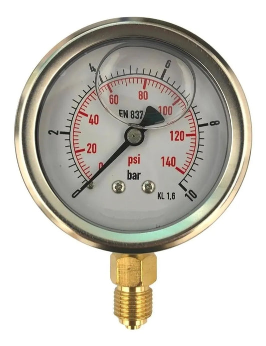 MANOMETRO INOX 0-6 BAR 1/4