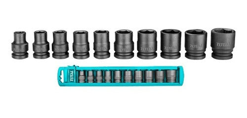 DADOS DE IMPACTO CORTOS 10PZAS 1/2" TOTAL THISTD12101