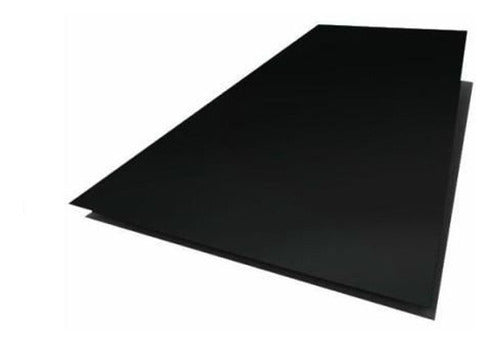 PLANCHA LISA NEGRA 0,4 X 3 MTS