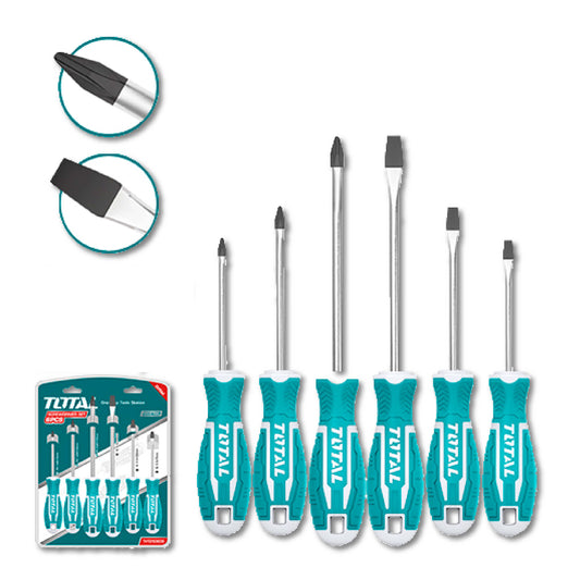 SET DESTORNILLADORES 6PZAS TOTAL THTDC250601