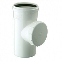 TEE PVC REGISTRO BLANCO 110 MM .