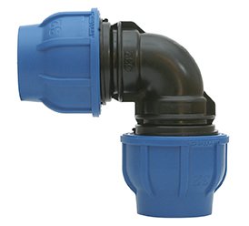 CODO HDPE PLASSON 25 X 90